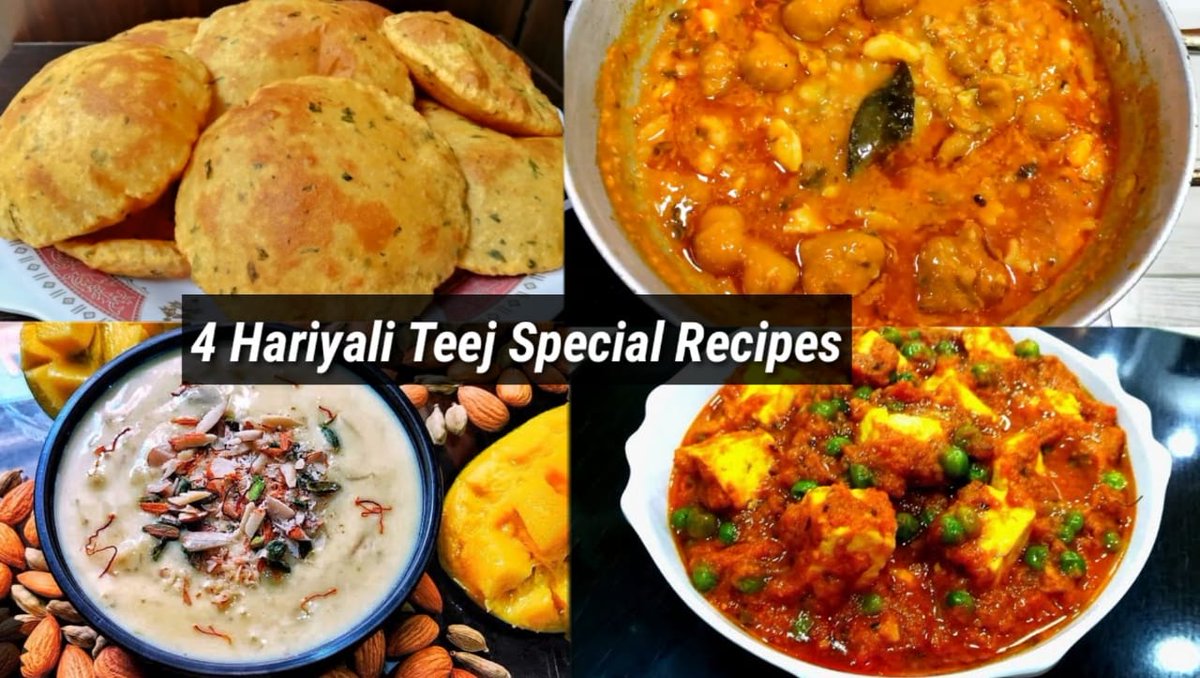 bigbrownkitchen's tweet photo. Happy Hariyali Teej Everyone !!
Do try these delicious recipes today.
@YouTubeIndia
https://t.co/qxfWSdzDzn

#HariyaliTeej2020 #Teej2020 #thursdaymorning #thursdayvibes #ThursdayThought #festivals #Cooking #Foodie #foodblogger #yummy #tasty https://t.co/DOjp2fwtRr