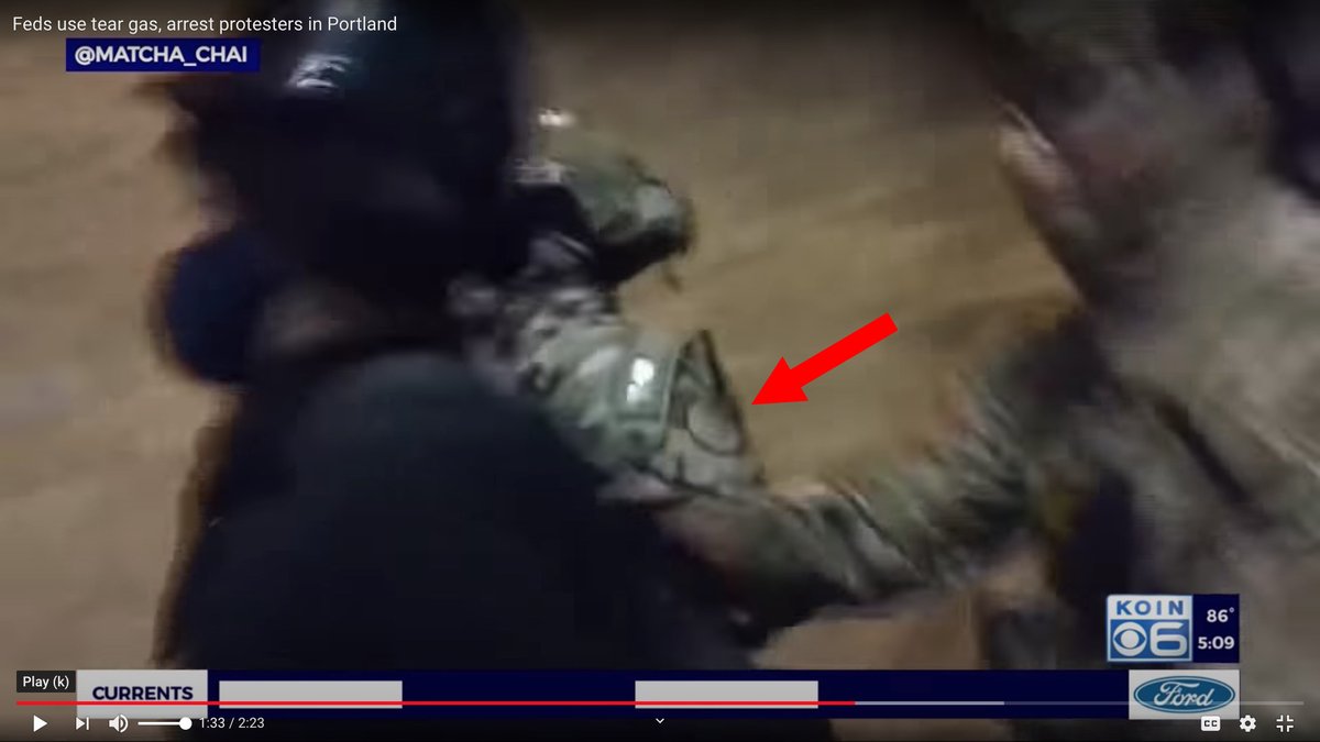 The men were CLEARLY IDENTIFIED as US Border Patrol Tactical (BORTAC).They're wearing the BORTAC shoulder patch.