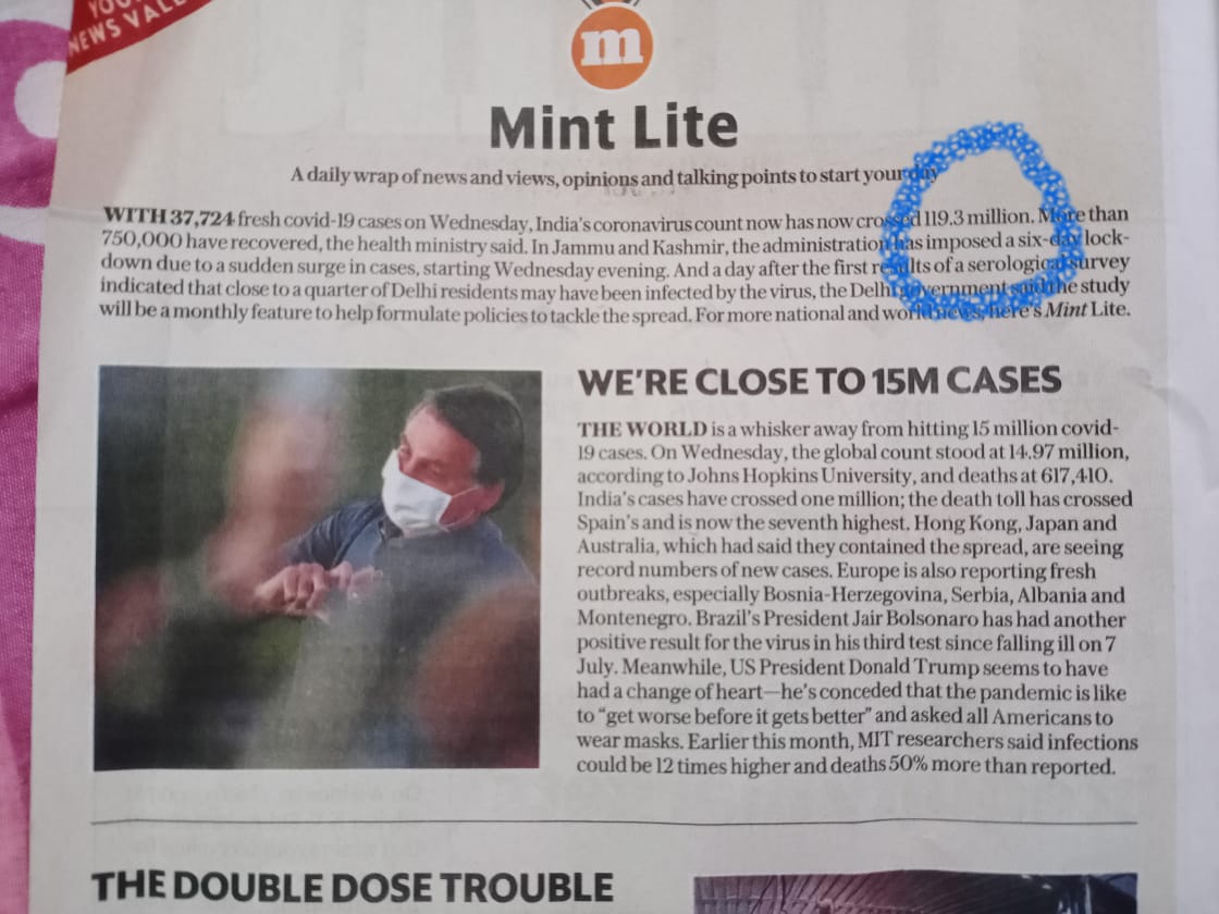 jbhasin25's tweet photo. Team @HindustanTimes @Mint_Opinion @Mint_Lounge Please check the numbers carefully on this sensitive matter ! Covid count in India is not 119.3mn https://t.co/a63tn1ha1w