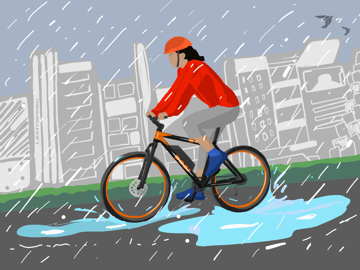 LightspeedBikes's tweet photo. Open Now for a Heartwarming Monsoon Tale - No greater pleasure than sitting in your verandah &amp; sipping hot tea, after a refreshing bicycle ride in the rain... ☁⚡☔ https://t.co/RQDzCiCzUc https://t.co/9e0h81WslB