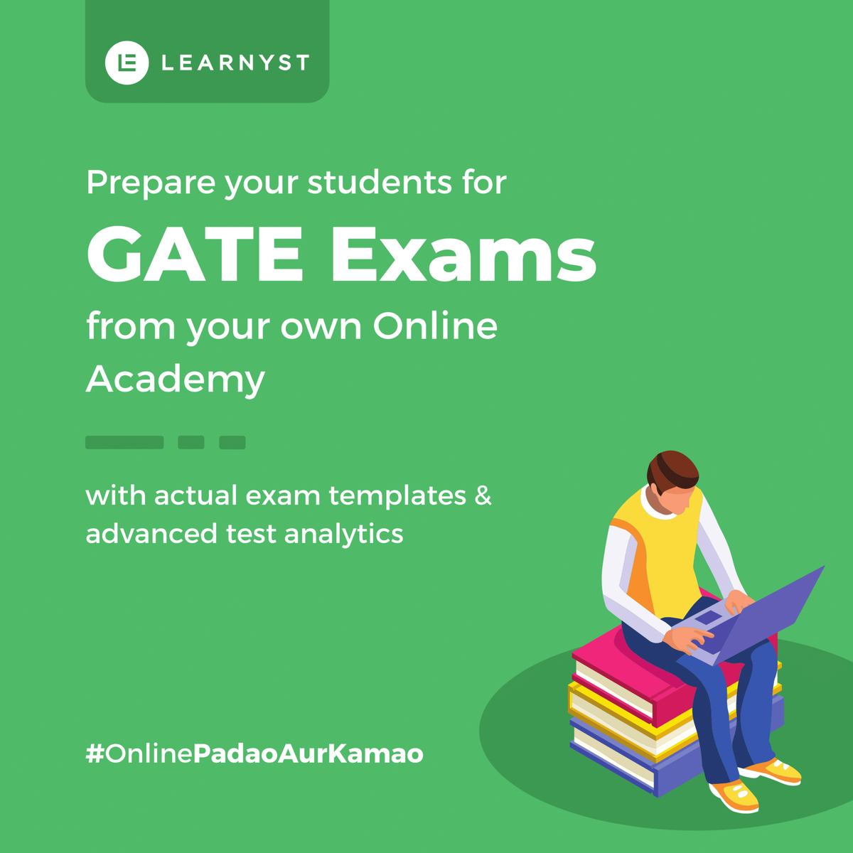 Learnyst's tweet photo. Help your students achieve their dream #GATE score.
Use the actual GATE exam templates to nurture & guide your students from your own #online_academy
#Learnyst #GATE #OnlineTestPlatform #conduct_exam #onlinelearning #onlineteaching #IndiaFightsCorona #LMS https://t.co/ArFm1ML4Jz