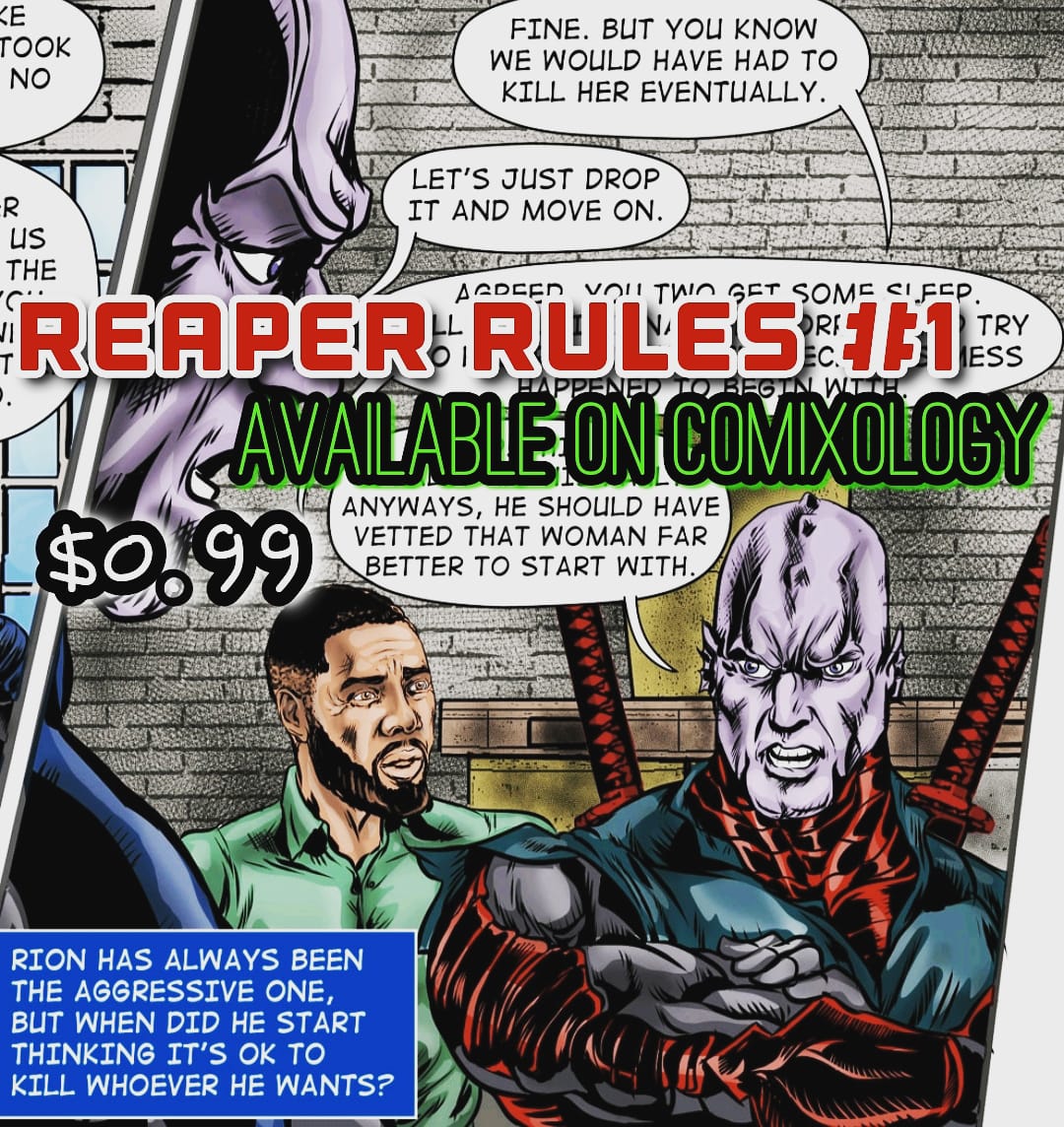 ComicsBloody's tweet photo. Reaper Rules #1 get your digital #comic download on comixology for only $0.99! https://t.co/FSjNFasVRq https://t.co/Rm4Mitv7IU