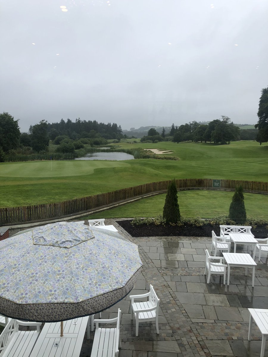 sthorntongolf's tweet photo. Play Stay &amp; Dine for the golfer??
Even in the rain @Tulfarris_Hotel has special views....both inside and outside.The new Fia Rua restaurant serves AA Rosette stunning food in the evening and a sumptuous breakfast in the morning.  Have you played here. #staycation #Wicklow #golf https://t.co/JvByE2sm3L