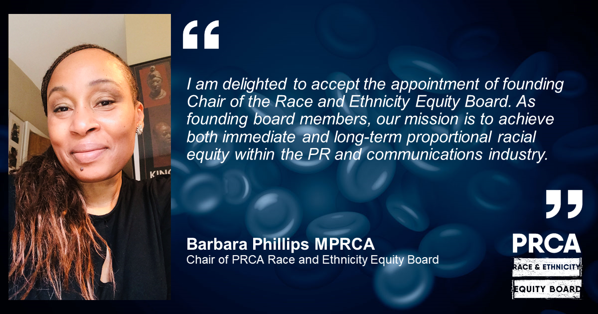 PRCA_HQ's tweet photo. We have launched the Race and Ethnicity Equity Board (REEB), chaired by Strategic Communications Consultant @barphi1.

Its purpose is to ensure that the PRCA – and the broader industry – adopts a best practice approach to racial and ethnic equity.

📰https://t.co/S9ZFB8jC9E https://t.co/WZypuvodz0