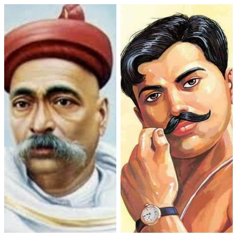unboundedskyo3's tweet photo. Dear Traitors, Congress &amp; Communists 

Why did you do this to Hindustan?

Under your Lutiyens rule, one can find volumes of books on invaders like Babar, Akbar etc but rarely does one find lines on the great revolutionaries like #BalGangadharTilak &amp; #ChandrashekharAzad https://t.co/kvL9qRViDC
