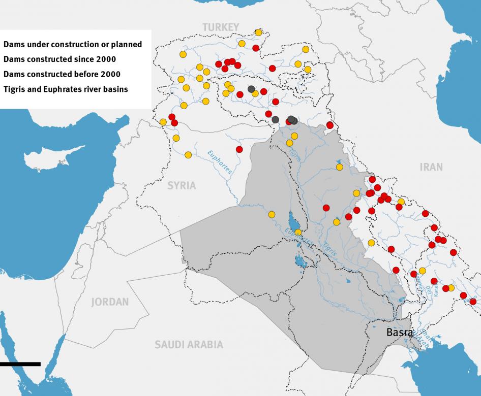 As its economy grows, Turkey has increased its dam construction along the Tigris and Euphrates. Similarly, Iran continues to build dams along the tributaries that feed the Tigris and the Marshes.