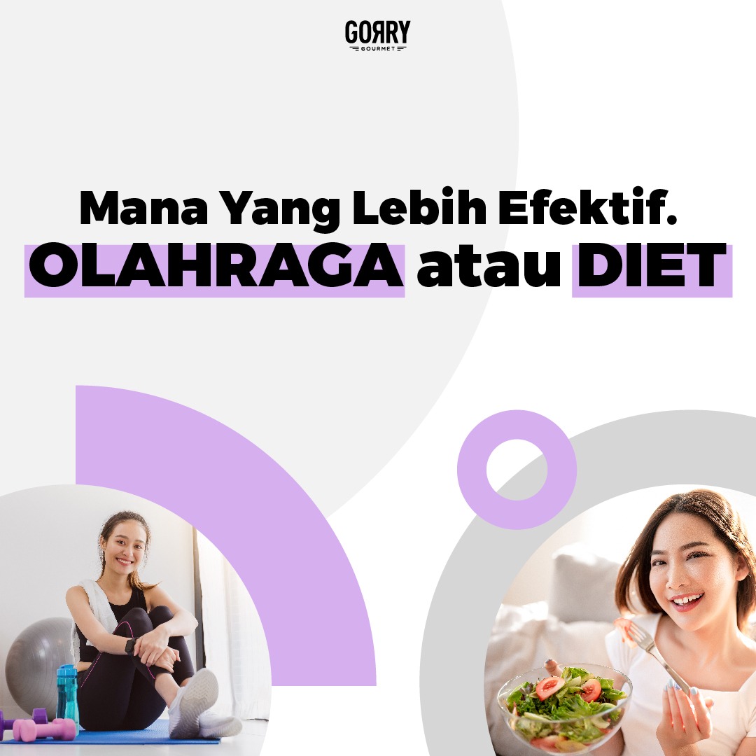 Mana yang lebih efektif, olahraga atau diet untuk menurunkan berat badan? Daripada asal nebak, yuk cek di link ini instagram.com/p/CC4xrfjJtNQ/… untuk tahu jawabannya 😊 #GorryGourmet