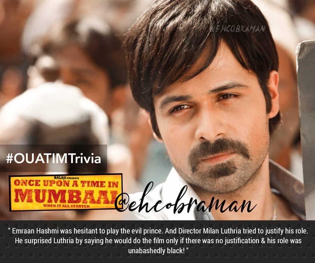 KkcAbid's tweet photo. #OUATIMTrivia - @emraanhashmi was hesitant to play Shoaib Khan in @milanluthria ‘s Once Upon A Time in Mumbaai - https://t.co/gTWeaNl12F | #EmraanHashmi #OnceUponATimeInMumbaai https://t.co/yFsDBKg0TB