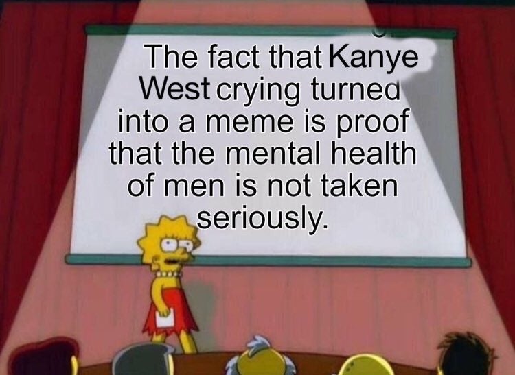 Justin12393LEE's tweet photo. @kanyewest All my homies concerned about Ye's mental health

#KanyeWest https://t.co/RSKdgLS4cQ
