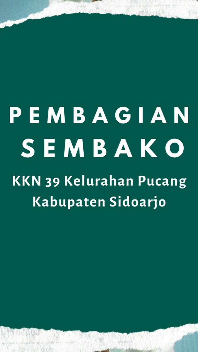 39Kkn's tweet photo. ✨[Pembagian Sembako KKN 39 Kelurahan Pucang]✨
@irwan_dwi_a #kkncovid19upnveteranjatim
#39kkncovid19upnvjt
#kknupnjatim2020 
#upnvjt https://t.co/KPCbfKq8Fq