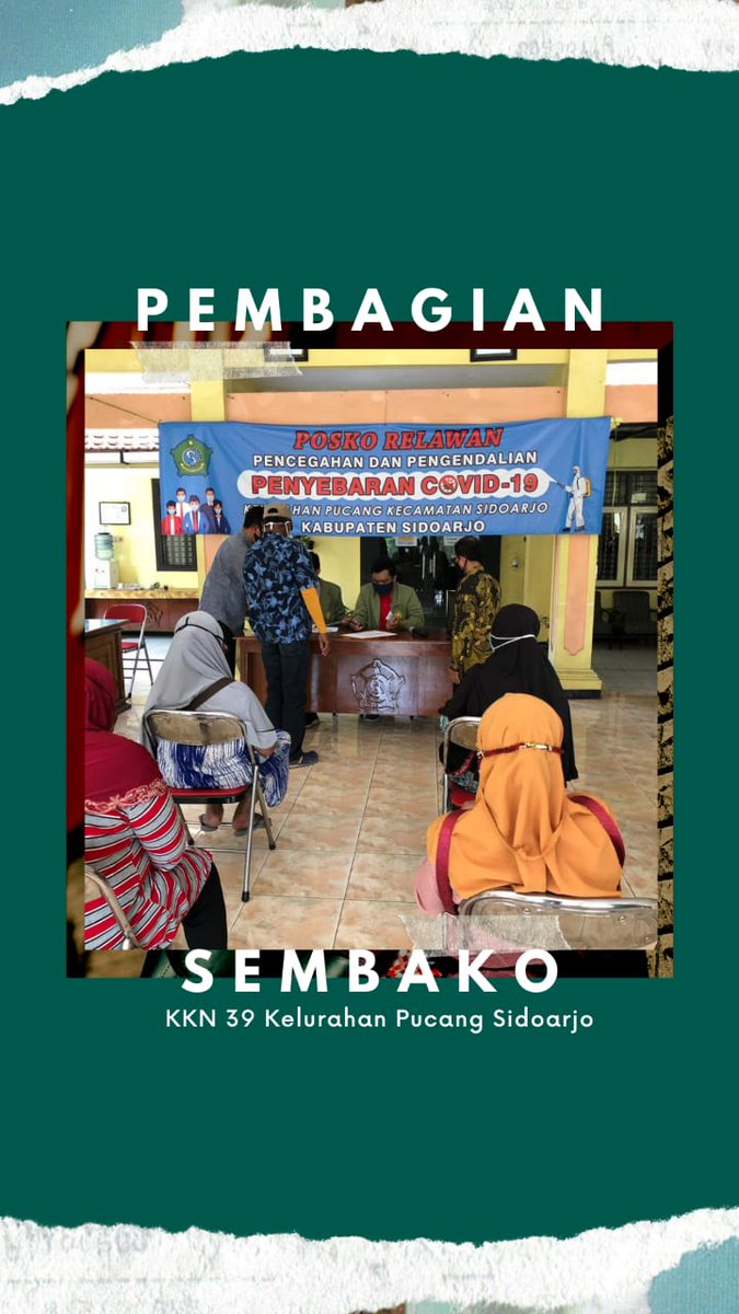 39Kkn's tweet photo. ✨[Pembagian Sembako KKN 39 Kelurahan Pucang]✨
@irwan_dwi_a #kkncovid19upnveteranjatim
#39kkncovid19upnvjt
#kknupnjatim2020 
#upnvjt https://t.co/KPCbfKq8Fq