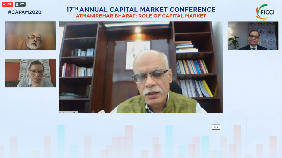ficci_india's tweet photo. We are working with various departments - power, roads, rail, shipping to see how can the process of privatization be quickened &amp; we get more funds for infrastructure development: Mr Tarun Bajaj, Secretary, DEA, @FinMinIndia at #CAPAM2020 organized by @ficci_india. https://t.co/bAfJgJMCs9