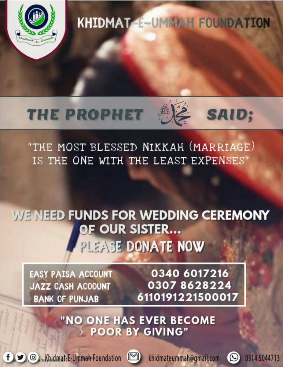 AdeelShoukat6's tweet photo. Donate.... 
Join us to help our sister  
#kUF 
@KUF2K19
 @KhidmatUmmah 
#HelpingHands https://t.co/2GKCgBRzNl