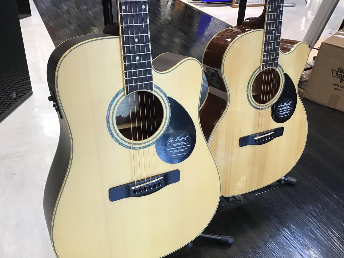 shima_oita's tweet photo. 【アコギ入荷】
グレッグベネットギターズの「GD-100RSCE」と「GOM-120SCE」が入荷しました!( ¨̮ )店頭にて販売中です~🦜
#GregBennett
#アコギ https://t.co/b3fRAyYvw7