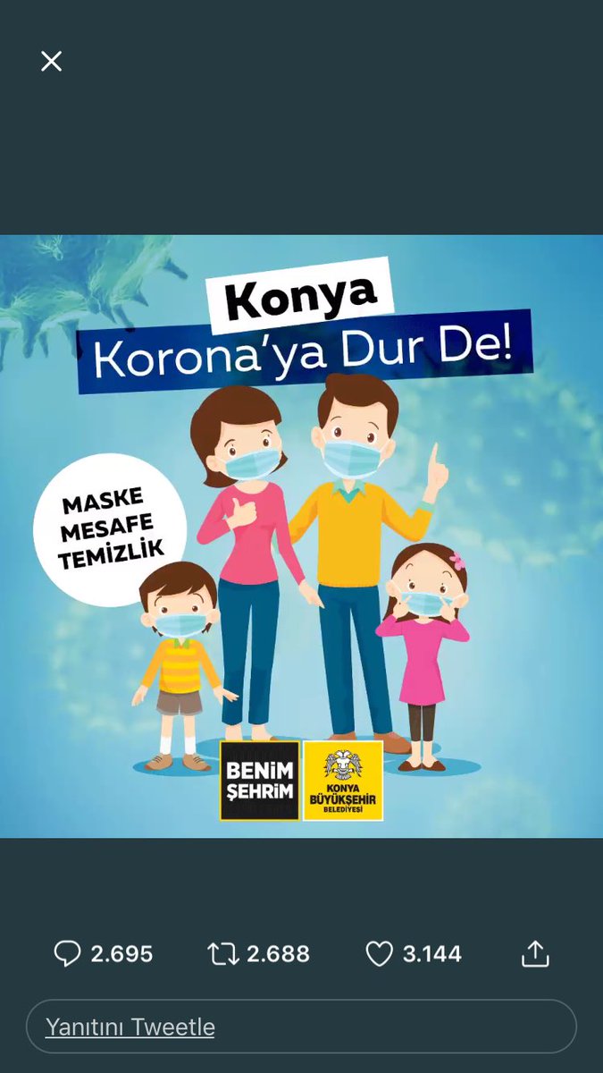 STOYDEMR's tweet photo. #KonyaKoronayaDurDe https://t.co/PVE1GusZ4z