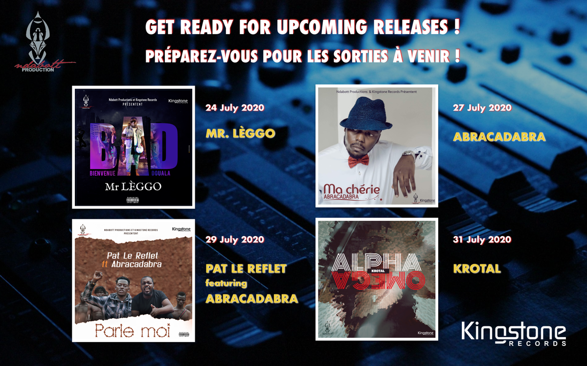 KingstoneRecord's tweet photo. Get ready for 4 great releases, starting out with @Leggofficial, #Abracadabra #PatLeReflet and finally #Krotal. Big up for our #collaboration with @NdabottProd https://t.co/NDXum8dKzK