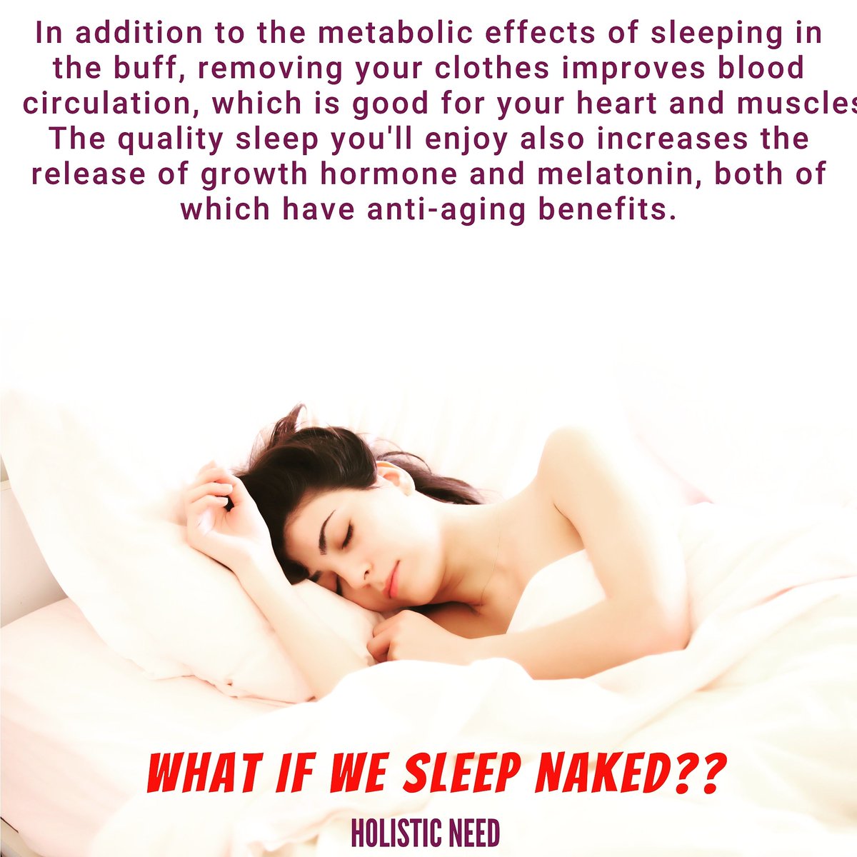 HolisticNeed's tweet photo. Sleeping NAKED.
#holisticneed #sleep #naked #metabolismbooster #metabolism #hormones #heart #muscle https://t.co/VguM3noImB