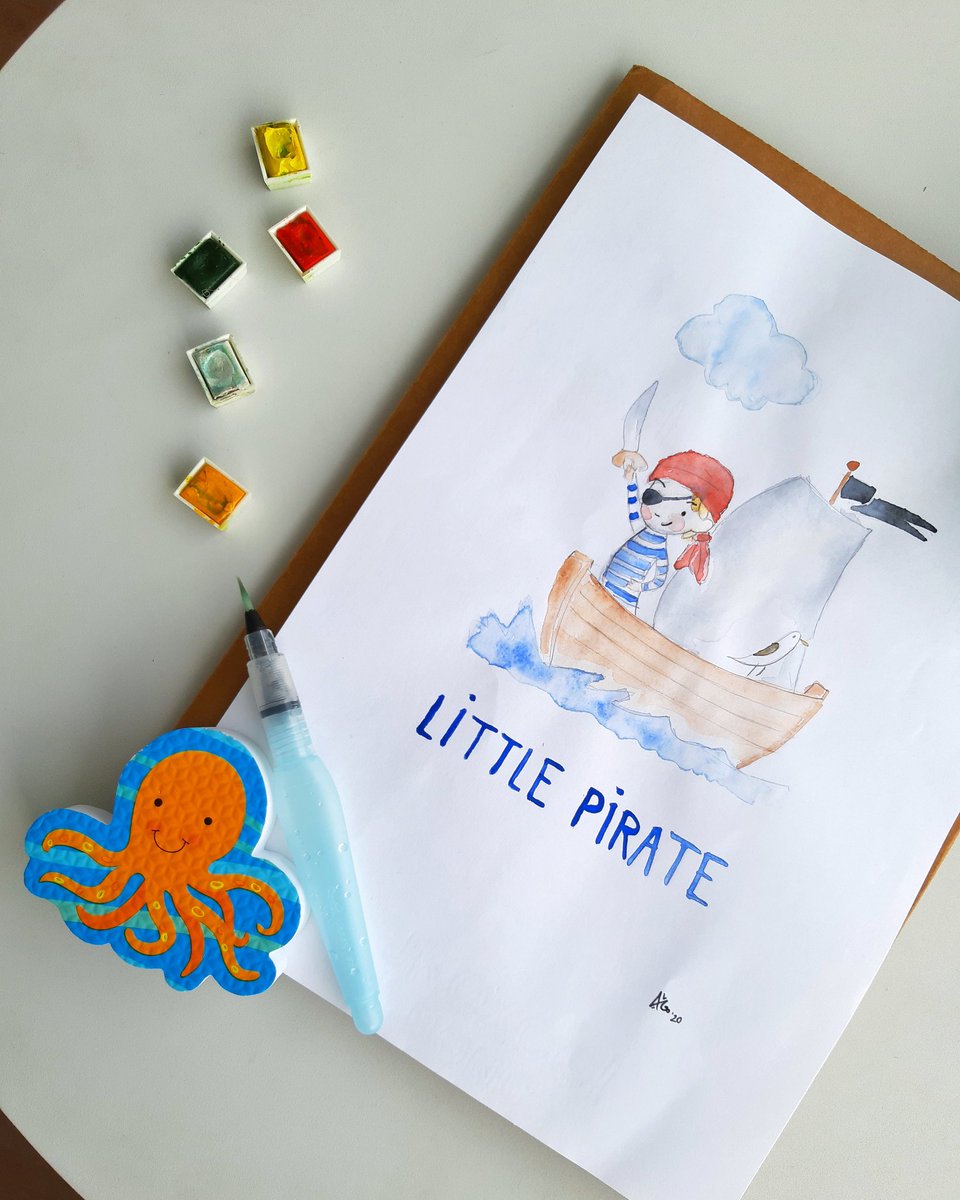 onceuponapencil's tweet photo. ☠ P I R A T A ☠
#deco #decoration #babydecoration #babywatercolor #babyroom #bebes #laminasinfantiles #decobaby #ilustracion #illustration #babyillustration #regalosbebe #babydecoroom #babywatercolor #playingpirates #piratesofthecaribbean #pirata #littleexplorer https://t.co/iPSFl7MI9y