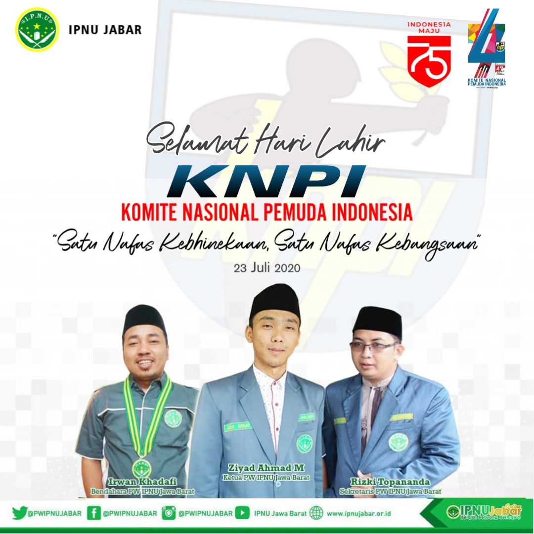 Selamat Hari Lahir Komite Nasional Pemuda Indonesia (KNPI) yg ke-47
#knpi
#ipnujabar