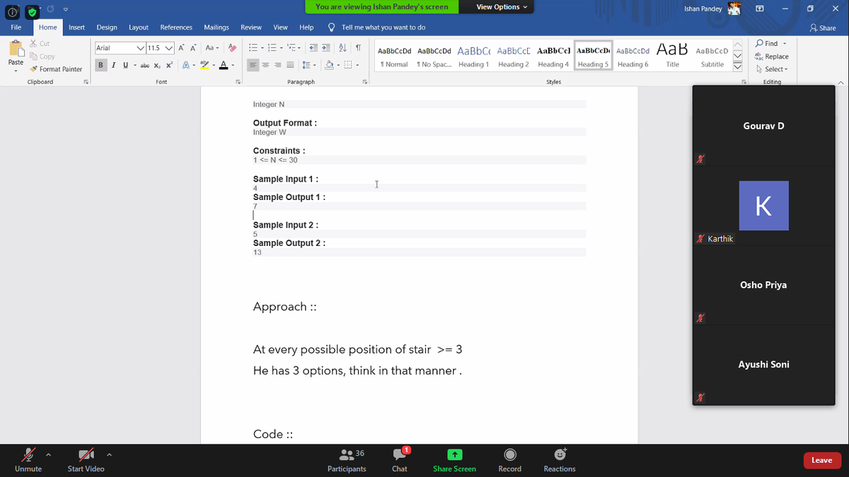 TejaswiniG49's tweet image. It was amazing session really helpful and interactive . I have learnt lots of new topics from this session . Thanks mentor &amp;amp; team @girlscript 
 #gslearningcontest #newbie #competitivecoding
 #CP #Python3  #DSA  #learner #CodeNewbie  #GirlsWhoCode #coder