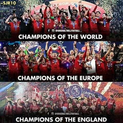 AamirSayed1990's tweet photo. 😍😀
• Champions League,
• UEFA Super Cup,
• FIFA Club World Cup,
• Premier League. https://t.co/02SBbGbNJY