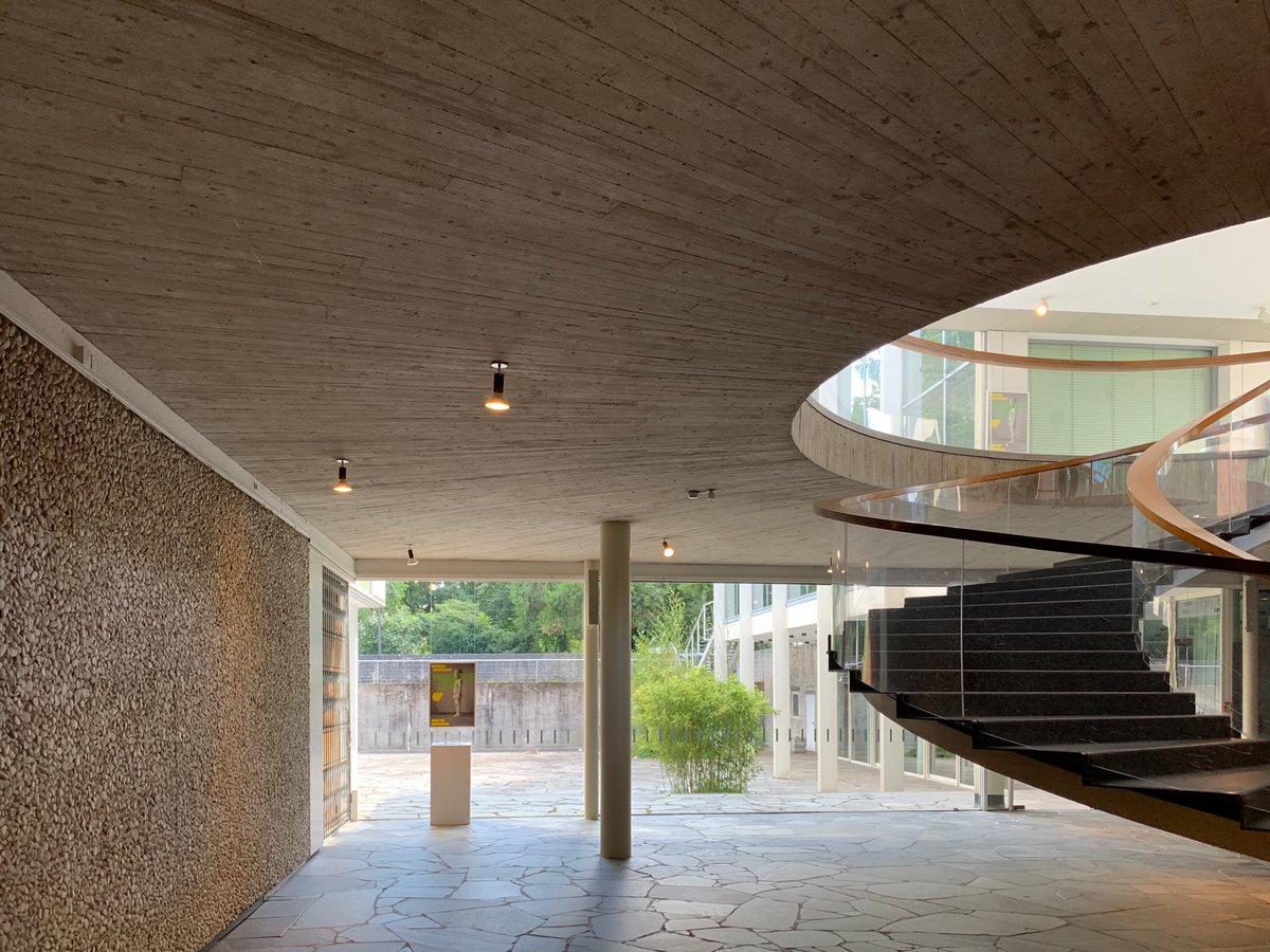 Annette_Hammer's tweet photo. @Pforzheim’s cultural forum was completed in 1961 at the border of the municipal park. Architect #ManfredLehmbruck (1913-1993) grabbed a lot of references like #GordonBunshaft‘s translucent Reinecke library @Yale and #MiesvanderRohe‘s steel skeleton of Crown Hall @IIT in #Chicago https://t.co/2oz1g19bV1