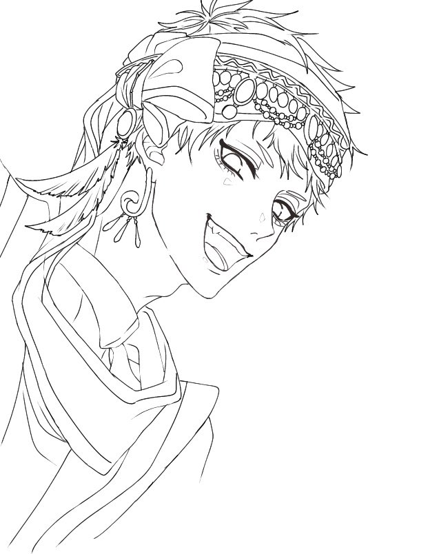 かんばやし𓆗𓆙 低浮上気味 需要ないですが線画はこんな感じです 普通ver でも色塗ってみたい 塗り絵とかで使ってくれたら嬉しい ﾎﾞｿｯ