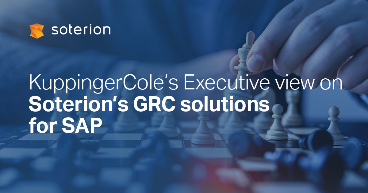 Soteriontech's tweet photo. We are thrilled with the positive feedback we received in this recent report - https://t.co/PaD8t6CKp0 - @kuppingercole noted that Soterion's GRC solutions for SAP are able to offer a range of deployment options not available from several other vendors.
#SAPSecurity #GRCforSAP https://t.co/iQZFZV4z2y
