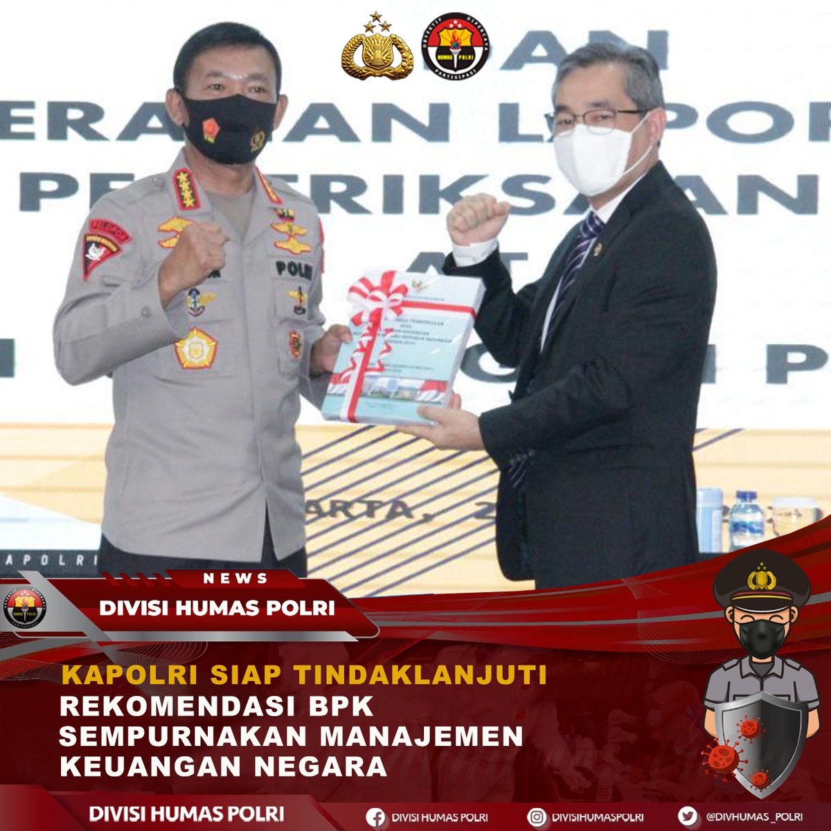 BIDTIK_KALTENG's tweet photo. Raih Opini WTP dari BPK, Polri Serius Benahi Manajemen 
#KinerjaProfesionalPolri https://t.co/uCxR9pWHhZ
