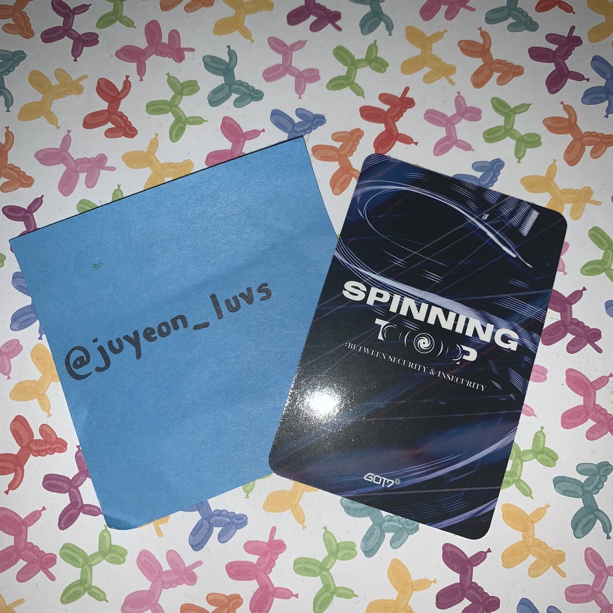 juyeon_luvs's tweet photo. willing to sell GOT7 Spinning Top photocards 

mark pc each $12 
usa only! 
paypal :) 

Dm me if interested ! 
#mark #got7 @IGOT7Trading https://t.co/K4GoQSQRS2
