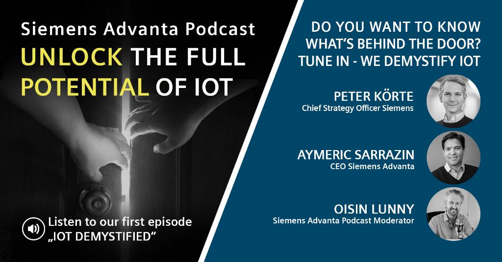 Many #myths revolve around #IoT - it's hard to see through them! Listen to our first podcast episode where Peter Körte, CSO Siemens, and Aymeric Sarrazin , CEO Siemens Advanta, reveal what's behind them and discuss how to overcome them: https://t.co/m6dbei7R0q
@oisinlunny #IIoT https://t.co/Y5sjPa9luz