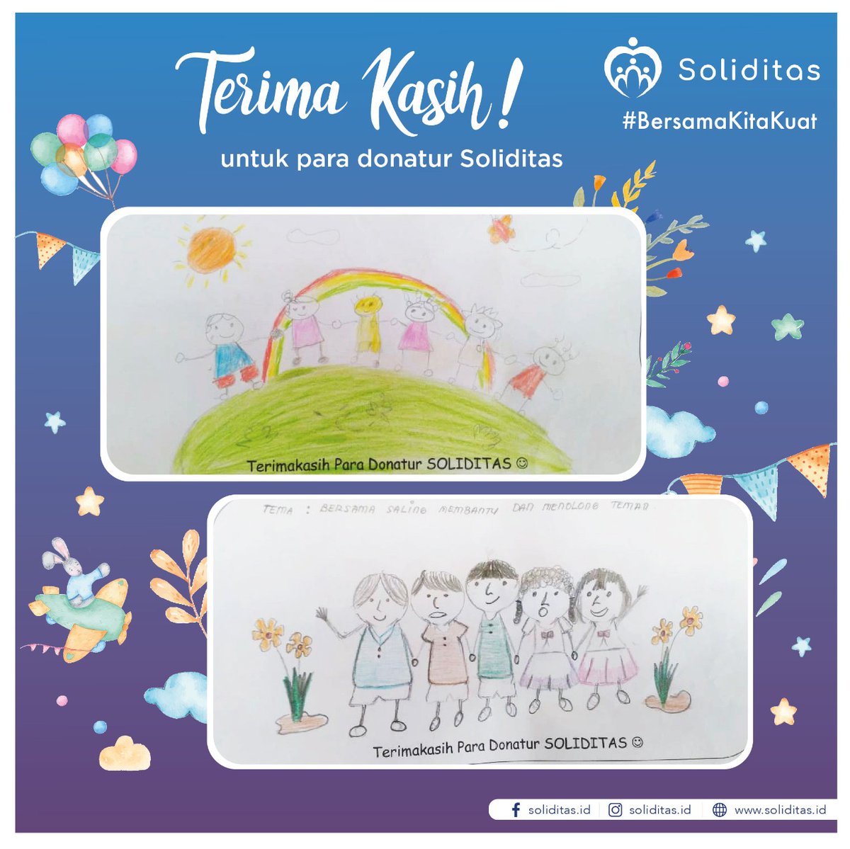 Soliditas_ID's tweet photo. Selamat Hari Anak Nasional 23 Juli 2020.

Anak Terlindungi, Indonesia Maju (Anak Tangguh Melawan Covid-19).

Ayo, Menjadi Hebat Bersama Generasi Baru.

#BersamaKitaKuat https://t.co/sJaK982xYZ