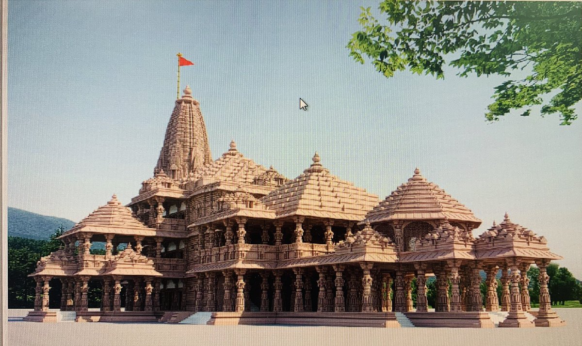 modified30's tweet photo. @Brand_Anuj @Real_Netan Here are some images of the 3D model of proposed new structure of Shri Ram Janmbhoomi Mandir, Ayodhya. #योगी_जी_का_न्याय https://t.co/48ZFsFeCDV