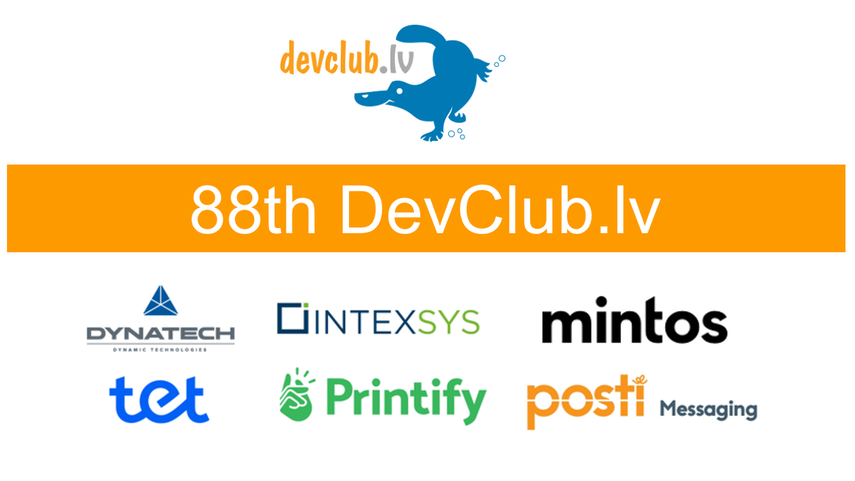 DevClub_lv's tweet image. Let’s talk this time about usable and reasonable Machine-Data Analysis in practice.
You are welcome to BigData focused 88th DevClub.lv on July 29 at 18:00. Register in Eventbrite: 88-devclub.eventbrite.com