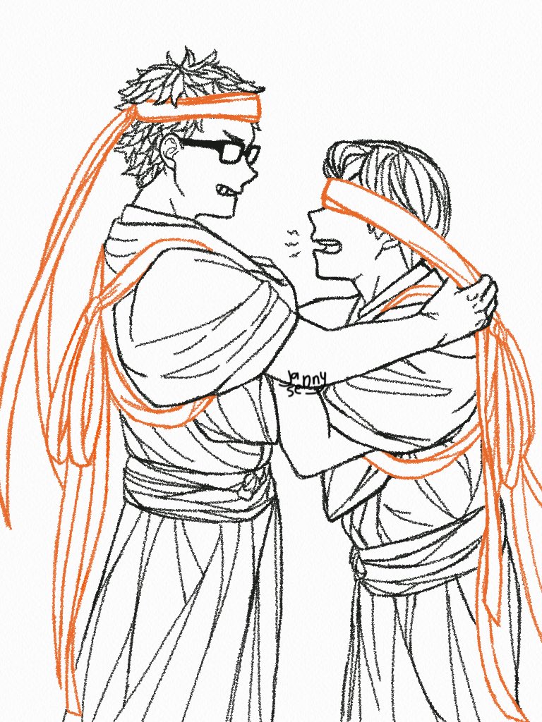 jannysenny's tweet photo. behind the scenes of that one official art #tsukikage #kagetsukki #kagetsuki #月影 #Haikyuu #ハイキュー https://t.co/0vys702apf