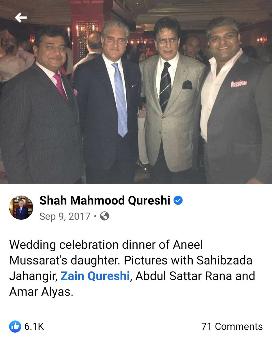 4/nAnil Kapoor family attended wedding of  #AneelMussarat's daughter in UK where Pakistanis were present including Shah Mahmood Qureshi. @TimesNow  @ZeeNews  @PandaJay  @sambitswaraj  @ARanganathan72  @sushantsareen  @AshishJaggi_1  @thakkar_sameet  @PrinceArihan #BollywoodPakISILink