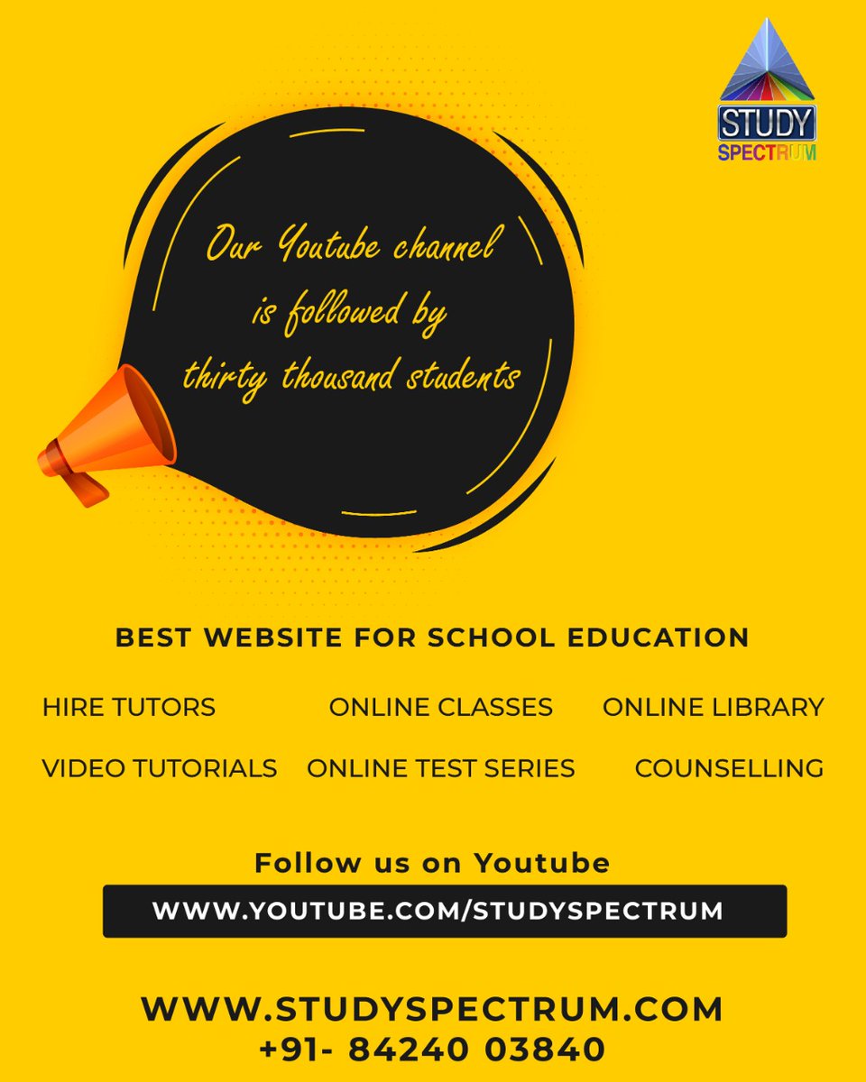 studyspectrum's tweet image. Change your thought &you change your world
Pursue your educational dream
Register Today
#OnlineClasses#Onlinelearning#OnlineEducation #LiveClasses #Education #career
