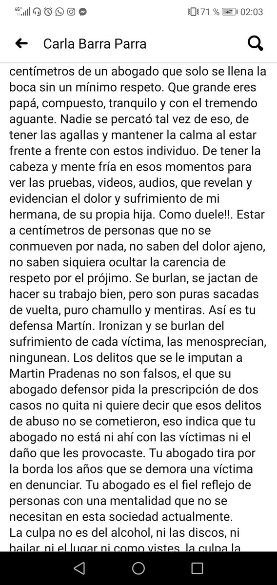 somebody__uknow's tweet photo. La hermana de Antonia, Carla Barra publicó una carta hace unas horas en fb. La verdad se me pararon los pelos y se me partió aún más el corazón. Si yo estoy así, no puedo imaginar como debe estar ella y su familia. Mucho amor para uds 💜 no están solos https://t.co/k8r9dBJMQg
