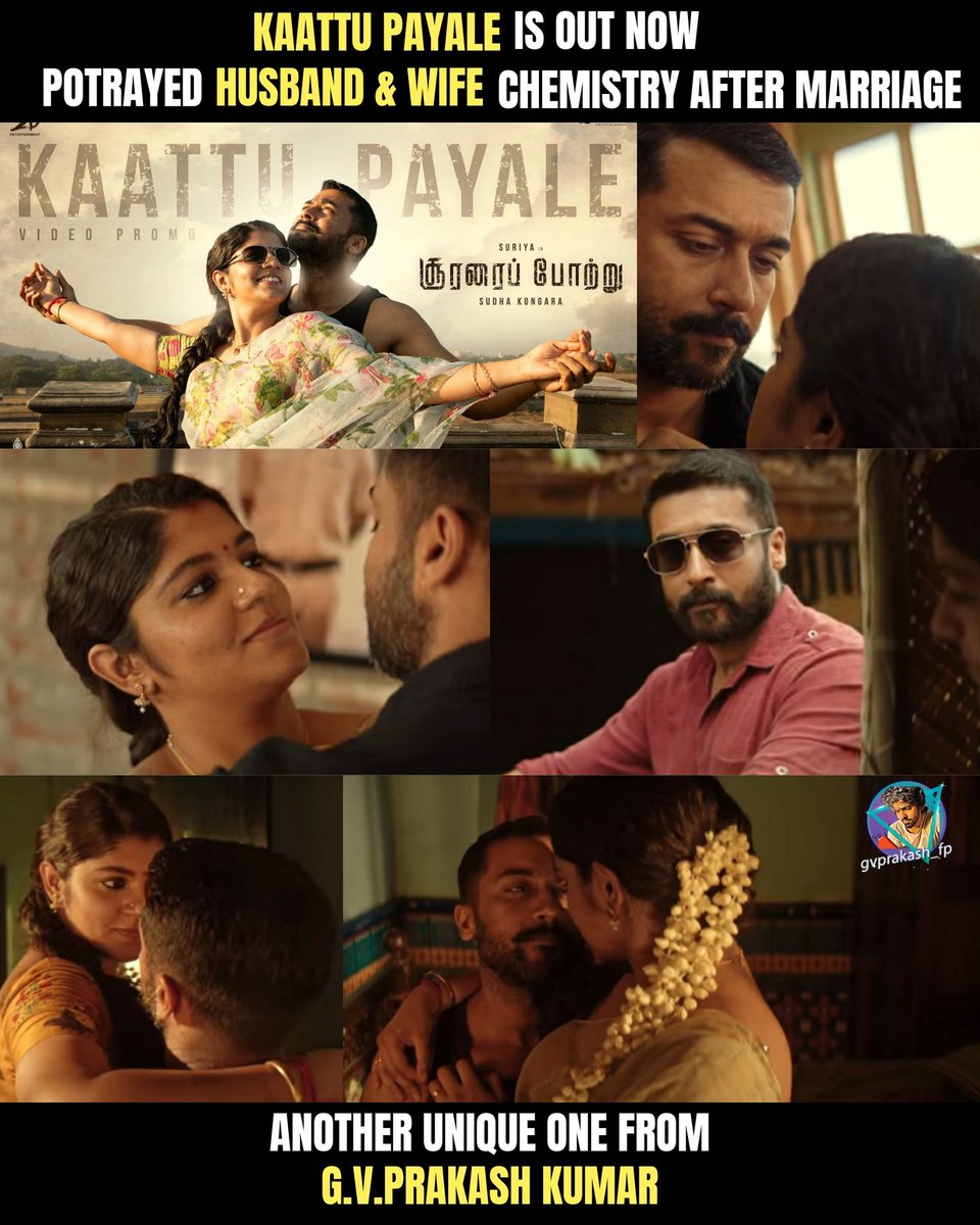 gvprakash_f_c's tweet photo. #KaattuPayale is out now😍

Another Unique track from our @gvprakash Anna 🥳👌👌 Instant addict... Waiting for the full song na..❤

#SooraraiPottru @Suriya_offl @rajsekarpandian 
#HappyBirthdaySuriya https://t.co/tFIAu55wnD https://t.co/eQb7KJkEgL