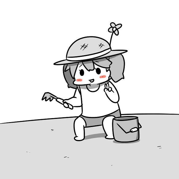 潮干狩りに来た時のrj Mr Aのイラスト