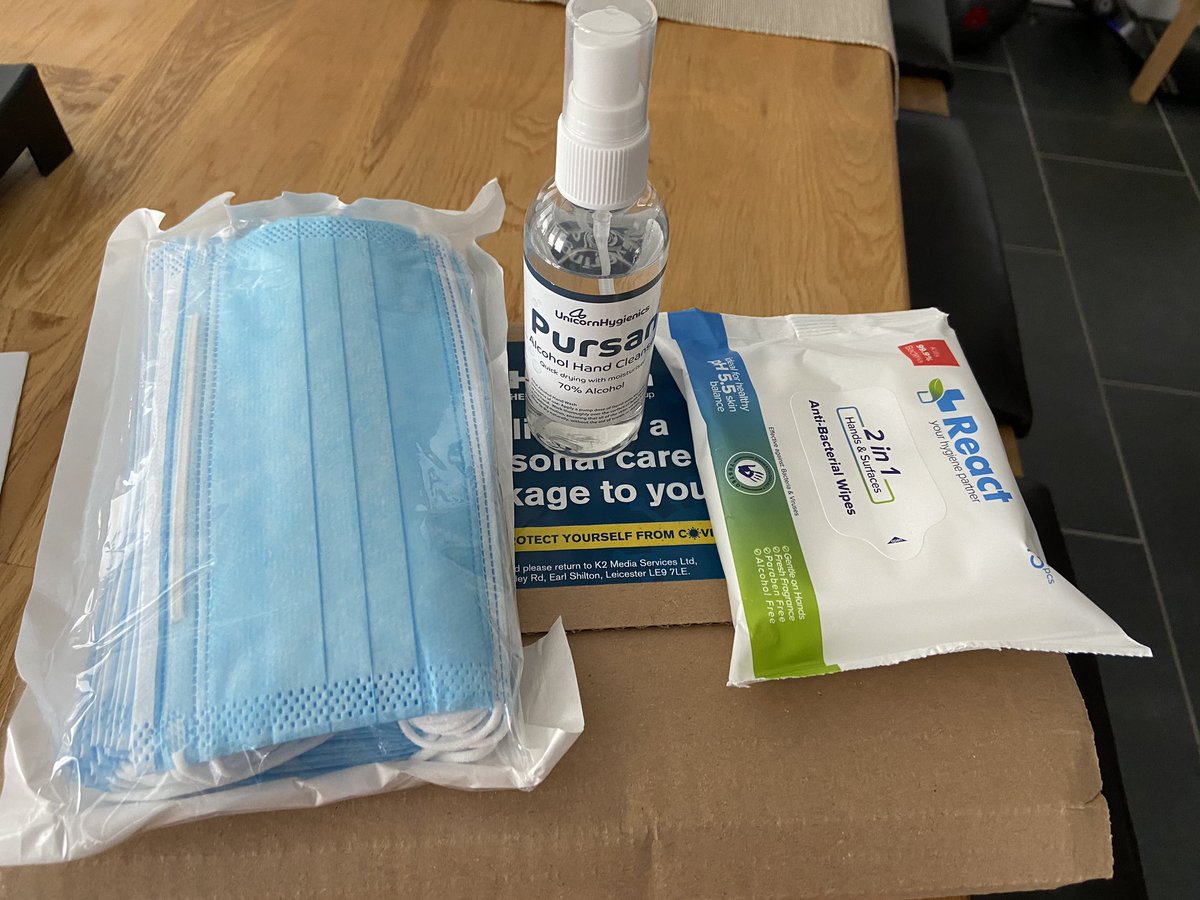 awmoore69's tweet photo. When you know your working for the right company, look what came in the post😀🌈 #Hanson_UK #protectthenhs #SocialDistancing https://t.co/wtzHK3rVej