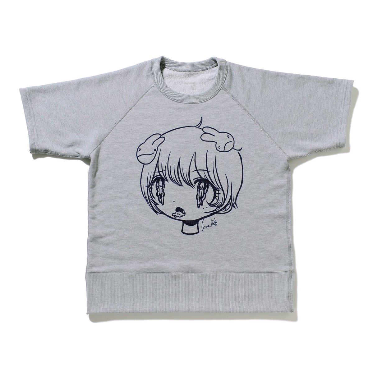 明日7/24の19時より、unhalfdrawingにて半袖スウェット販売いたします 
