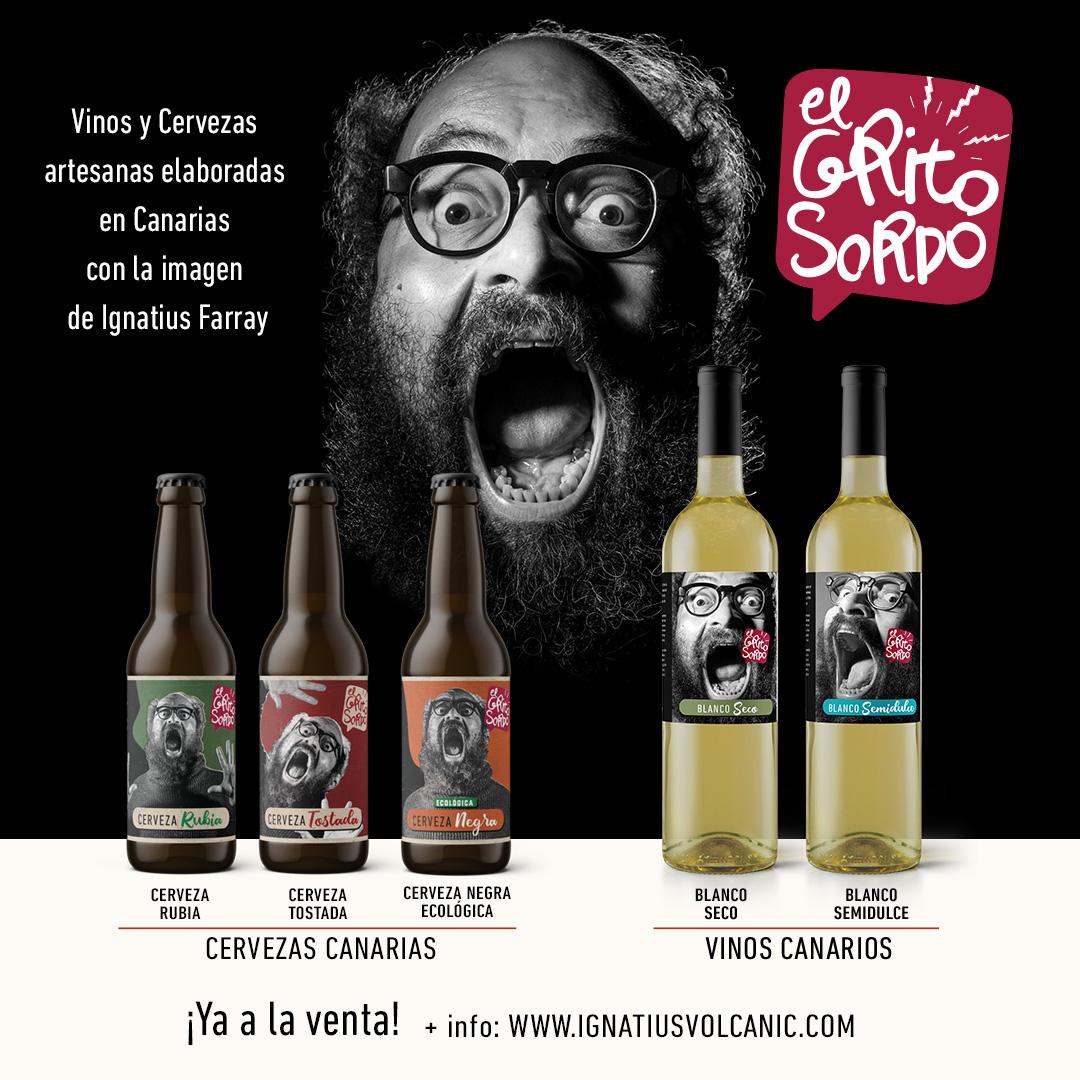IgnatiusFarray's tweet photo. Este verano, CERVEZAS y VINOS de EL GRITO SORDO (con todas las boquillas de las botellas chupadas personalmente por Ignatius Farray) https://t.co/qFDygtzjvt https://t.co/UNfEgzVHO8