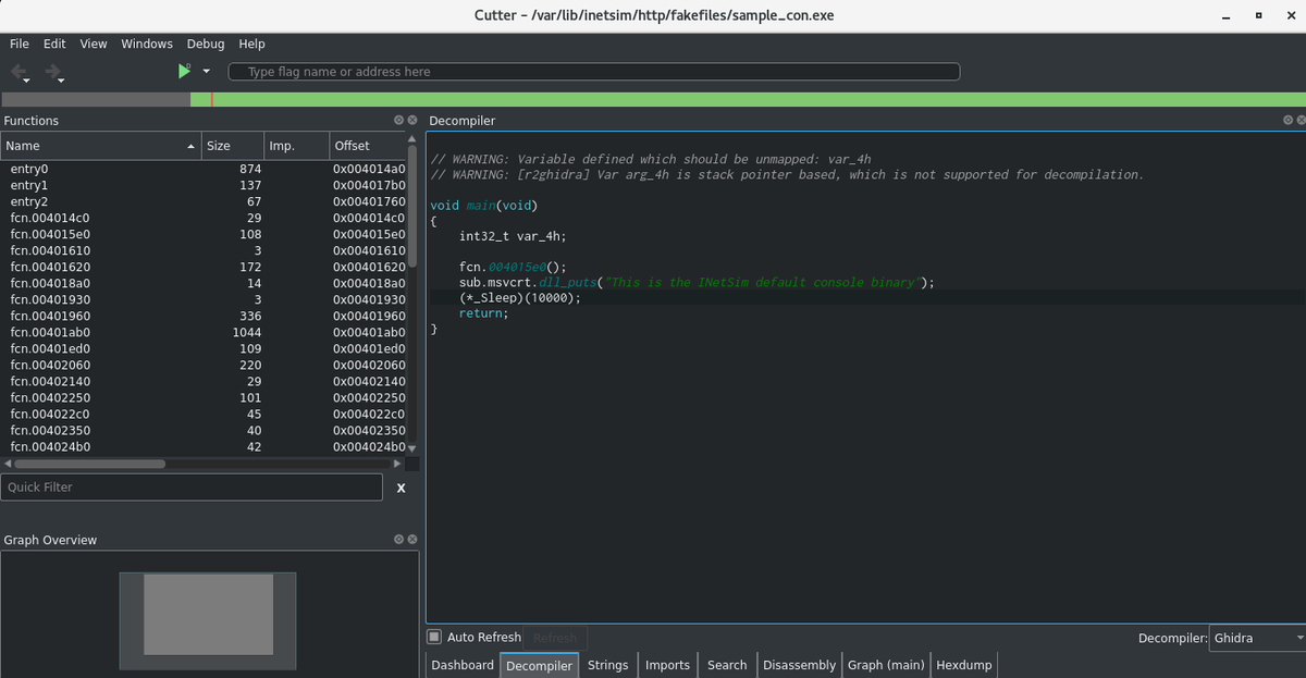 malwarelab_eu's tweet photo. Trying new @REMNux v7 and reviewing the Discover the tools section of the docs. Couple of new tools including @GHIDRA_RE @r2gui #capa, #scdbg, #PortEx, #polarproxy, #malwoverview, #powershell, @VisualStudio, #CyberChef, #chepy, @RetDec and many others. https://t.co/0fu4CY6bsY