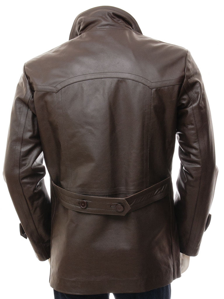 quarter length leather jacket