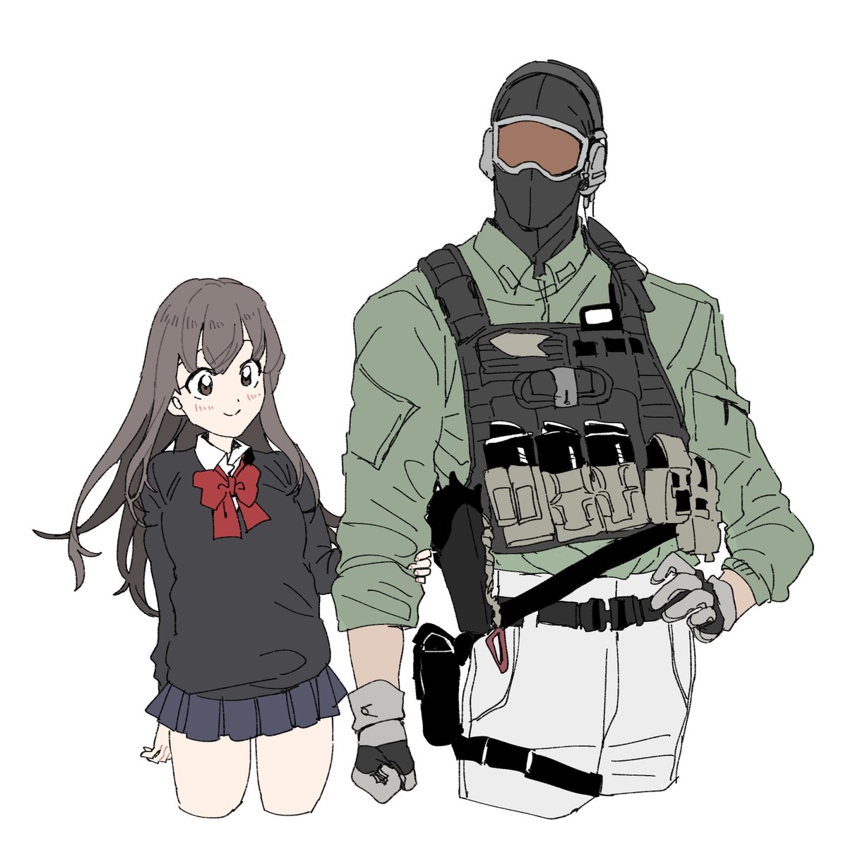 こういうモブっぽい軍人さんと可愛い女の子が一緒にいる話が好きです男は顔が見えなくたってカッコいいと思ってます
#創作フェス 