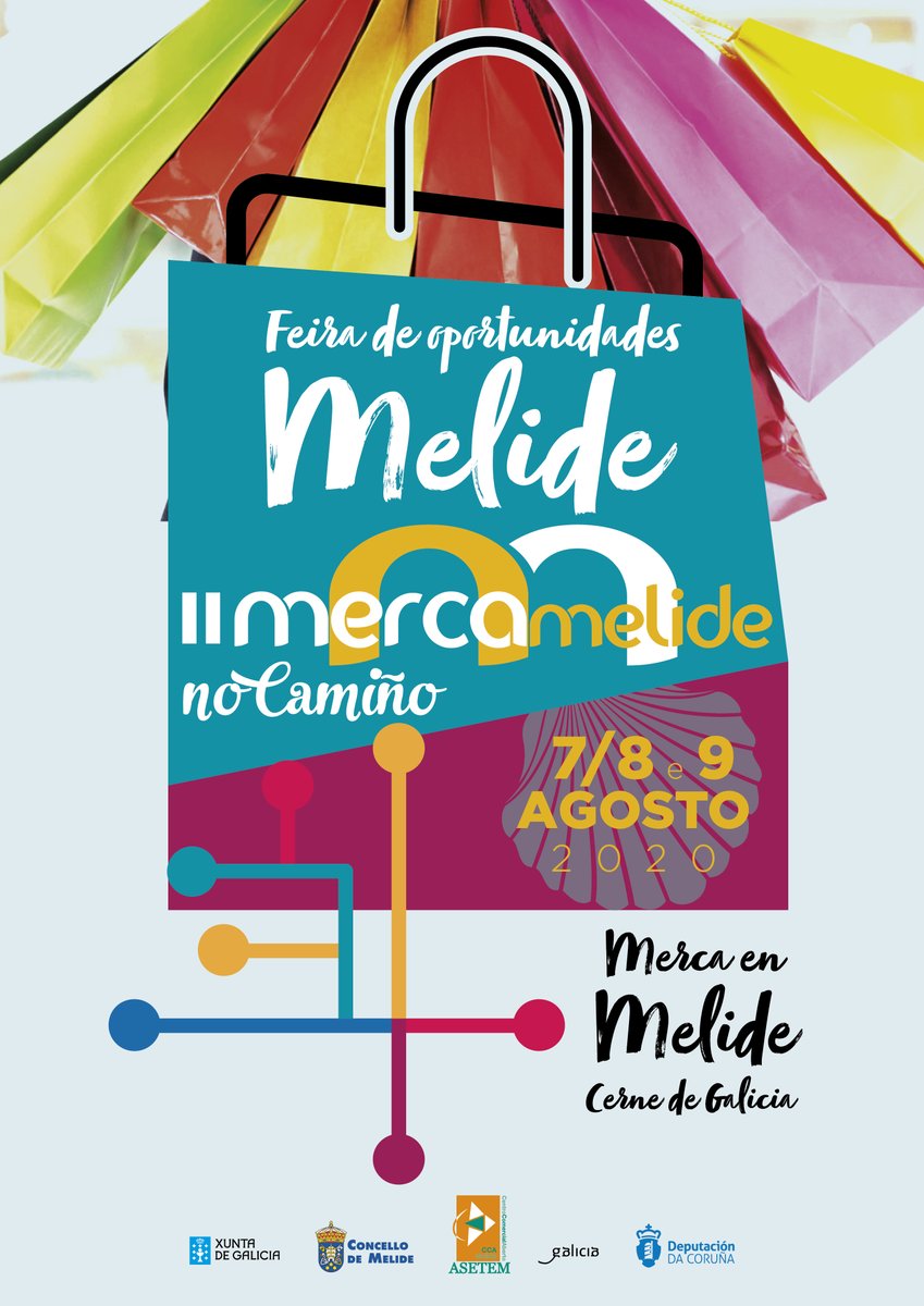 Concello_Melide's tweet photo. 🛍️O II Mercamelide no Camiño celebrarase os días 7, 8 e 9 de agosto https://t.co/Pqrg15YaZt
#concellodemelide #comerciomelide #mercamelidenocamiño https://t.co/tyCNOah4nT