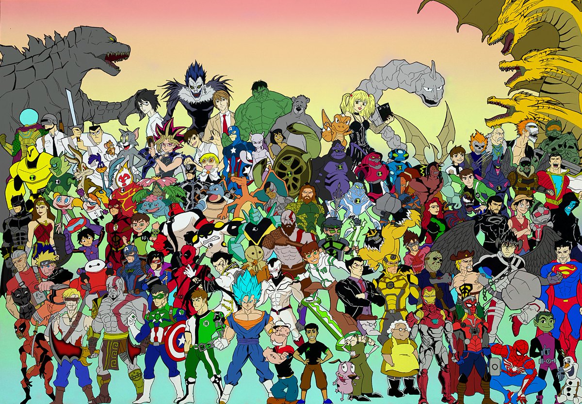 kavinjames40's tweet photo. My new drawing of over 100 different characters from all of my artworks i've done in the past.
https://t.co/zVhQA6OjZt
#100characters #characters #popculture #cartoons #anime #gaming #gamer #VideoGame #disney #legendary #myself #YouTube #YouTuber #Artist #drawing https://t.co/a1AMOyQQ4C