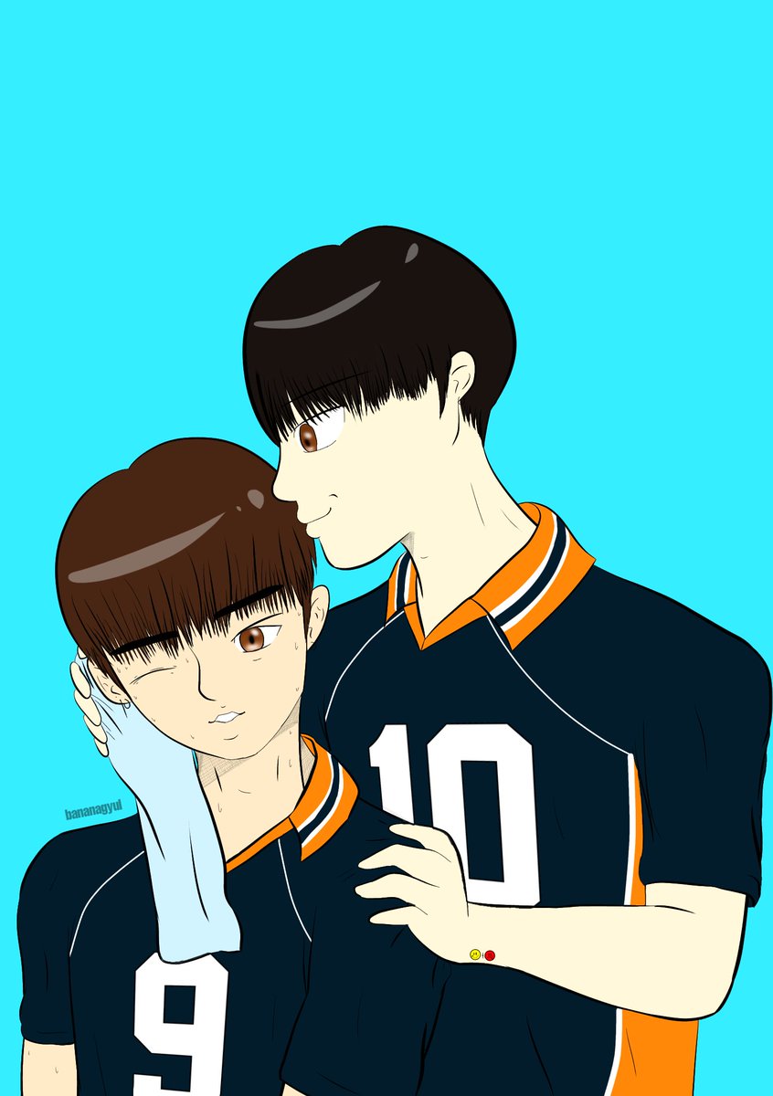 bananagyul's tweet photo. SeunGyul as KageHina just because 🙈🙈🙈🙈
#chogyul #gyulyoun #gyulzz https://t.co/2FhHE42zh8