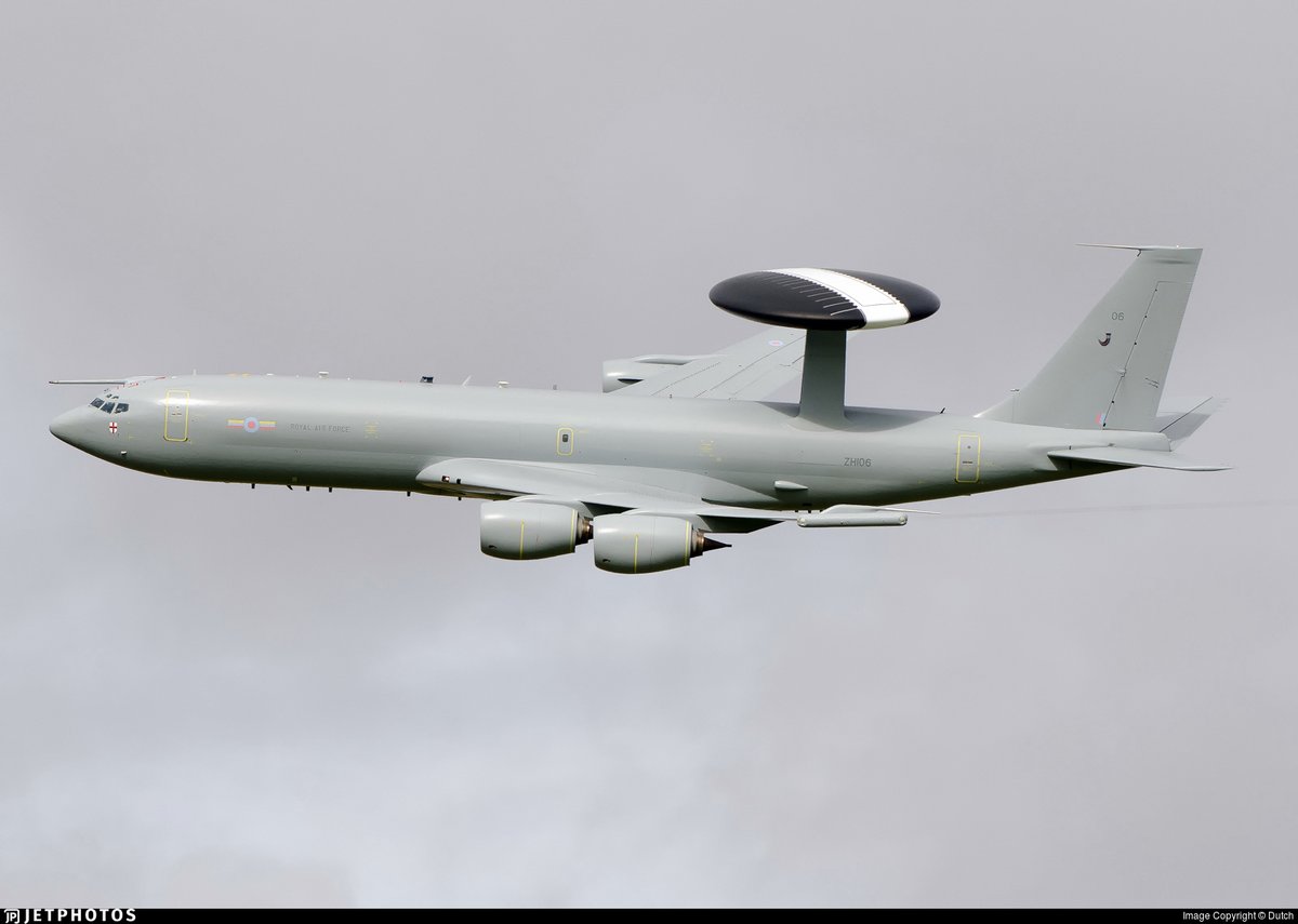 Archer83Able's tweet photo. Baltic Sea/Kaliningrad surveillance:

🇬🇧 #RAF Boeing RC-135W Rivet Joint RRR7255/ZZ666

🇬🇧 #RAF Boeing Sentry AEW.1 NATO31/ZH106

🇸🇪 #SRAF Gulfstream S102B Korpen SVF622/102002 https://t.co/XvfZbRxOxE